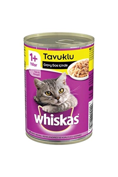 Whiskas Tavuklu Konserve Kedi Maması 400 gr X 24 Adet