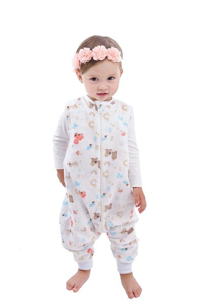 Enhitbaby Children Baby Winter and Seasonal Double Layer Flannel Sleeping Bag 1 Tog
