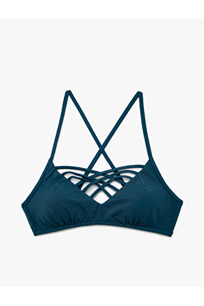 Koton Striped Bikini Top