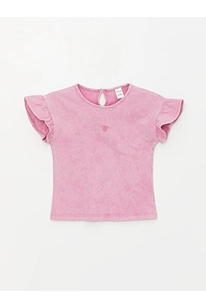 LC Waikiki Tricou pentru fetiță cu broderie LCW pentru bebeluși