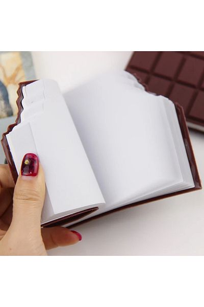 Sensoria مفكرة رائعة غير مبطنة برائحة الشوكولاتة 100 ورقة هدية دفتر شوكولاتة صغير
