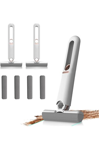 Sensoria Taşınabilir Mini Mop Kendinden Sıkmalı Mini Temizlik Paspası Mutfak ...