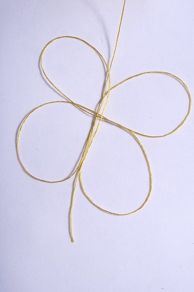 Eskişehir hobi sanat 0,6 mm 50 μέτρα κορδόνι χάντρες προσευχής Σκούρο χρυσό κίτρινο