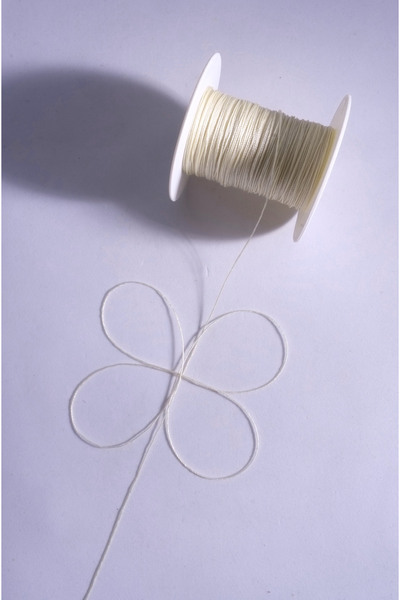 Eskişehir hobi sanat Κρέμα κορδόνι χάντρας προσευχής 0,5 mm 100 μέτρα