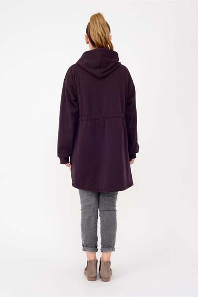 Park Moda JY712 Model Fleece Hooded and Drawstring Waist