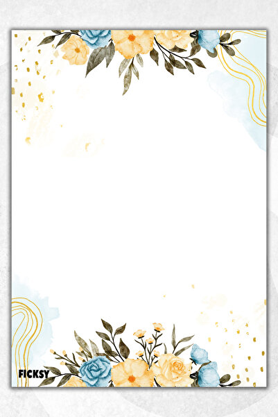 Ficksy ورق ملاحظات على شكل زهرة - مقاس A5 - 50 ورقة - لوحة مذكرة - لوحة مذكرة - قائمة عمل