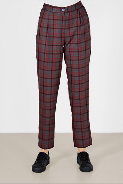 Alvina Plaid Pants 70262