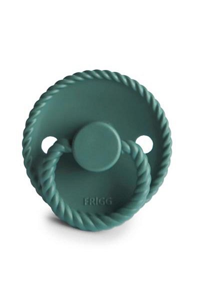 Frigg Vintage Green Silicone Rope Pacifier - 6-18 Months