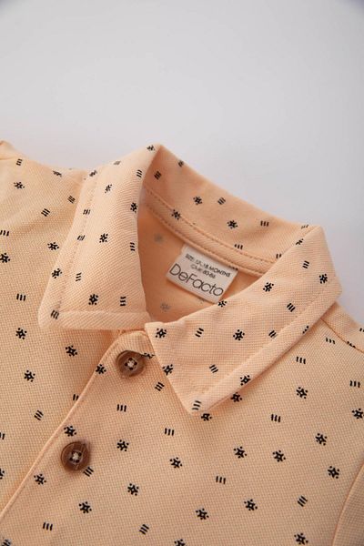 DeFacto Baby Boy Printed Pique Short Sleeve T-Shirt Z6835a223sm