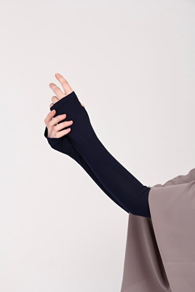 manolyaşal islamic hijab Parmak Geçmeli 45cm Likralı Penye Kolluk 1 Çift Laci...