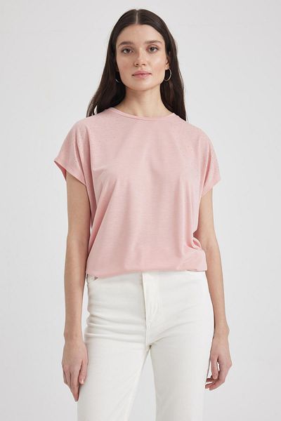DeFacto Traditional Crew Neck Short Sleeve T-Shirt Z6458az23sp