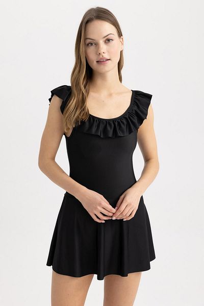 DeFacto Fall In Love Regular Fit Skirted Swimsuit Z4282az23sm