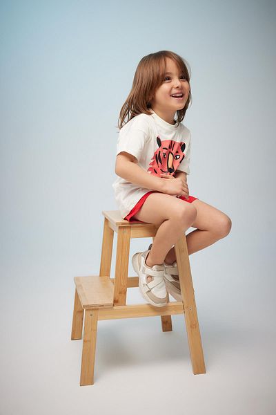 DeFacto Baby Boy Tiger Printed Short Sleeve T-Shirt Z5549a223sm