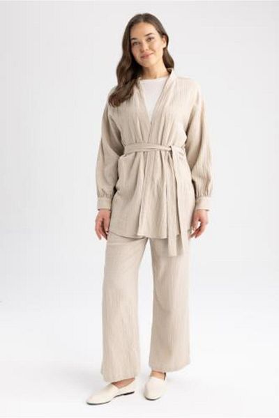DeFacto Normál Fit V-nyakú Muslin kimonó Z3342az23sp