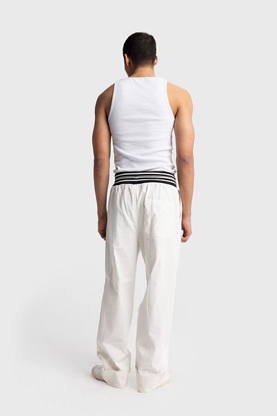 GIESTO BEL RIBANA DETAILED POPLIN PANTS