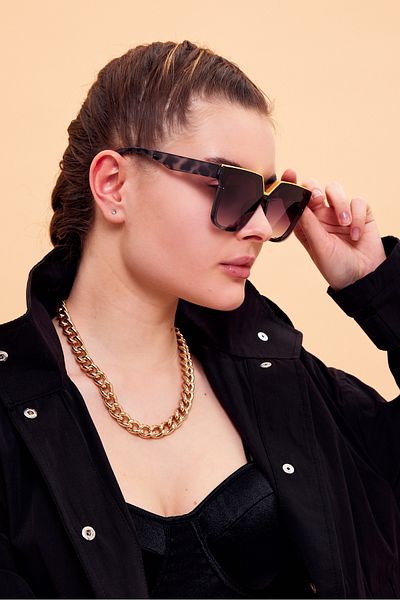 LUPİX OVERSIZE ZEBRA WOMEN'S SUNGLASSES