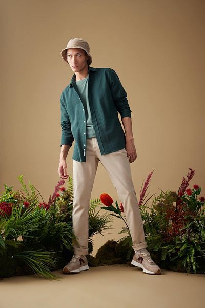 DeFacto Slim Fit Chino Trousers Z5186az23sp