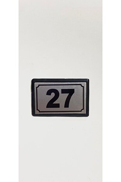 temiz iş Yapışkanlı Kapı Numarası Alüminyum 27 No