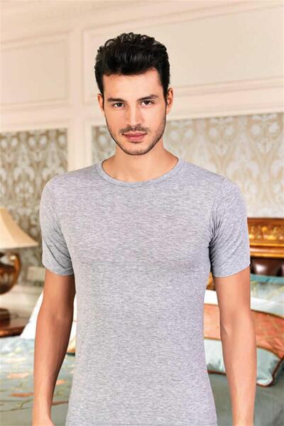 Berrak 1024 Men's Lycra Single Jersey Short Sleeve Crew Neck Tank Top