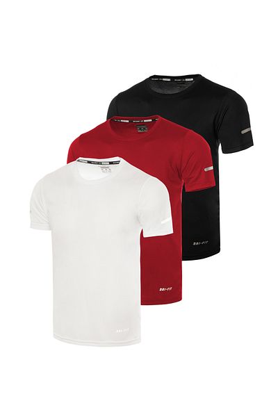GHASSY CO. Ghassy Co. Tricou de zi cu zi pentru bărbați, Dry Fit, care elimină umezeala