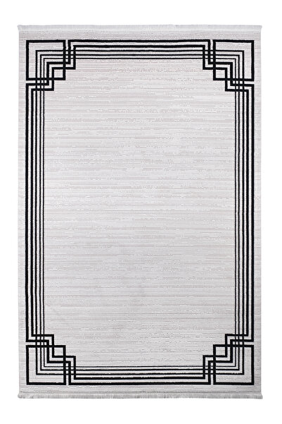 Vivaldi Halı Art Deco Çerçeveli Akrilik Yün Salon Halısı Yolluk Mutfak Halısı