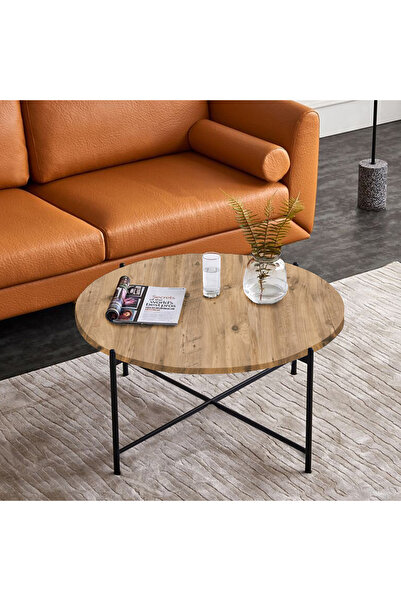 Akkaya Ticaret Yuvarlak Orta Sehpa Atlantik Çam Dergilik Gazetelik Yan Sehpa ...