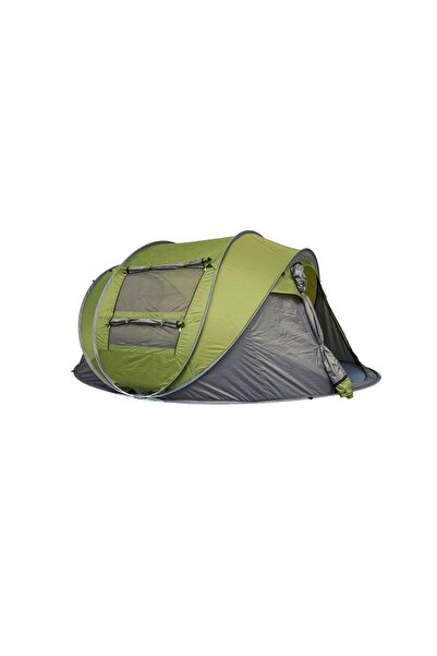 Genel Markalar 4 Mevsim OTOMATİK KURULUM KAMP ÇADIRI 4 KİŞİLİK - YEŞİL (3 MEV...
