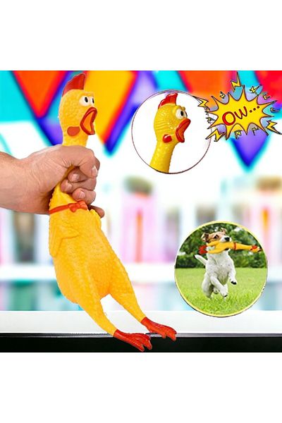 tugceshopping 38 cm Chicken Cat Dog Toy with Sound - Sounding Companion