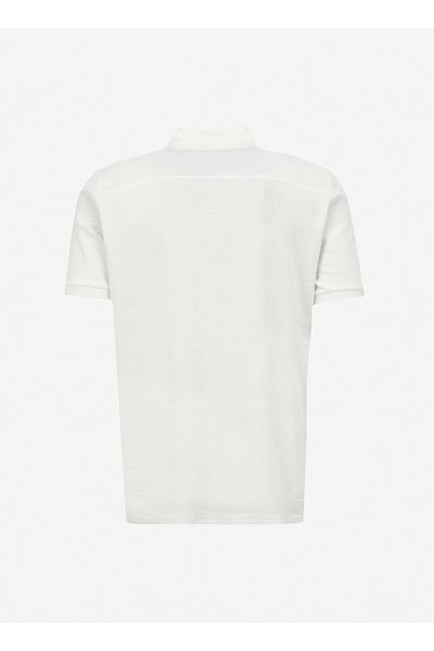 Lee Cooper Ecru Men's Polo T-Shirt 242 LCM242026 TYLEN ECRU