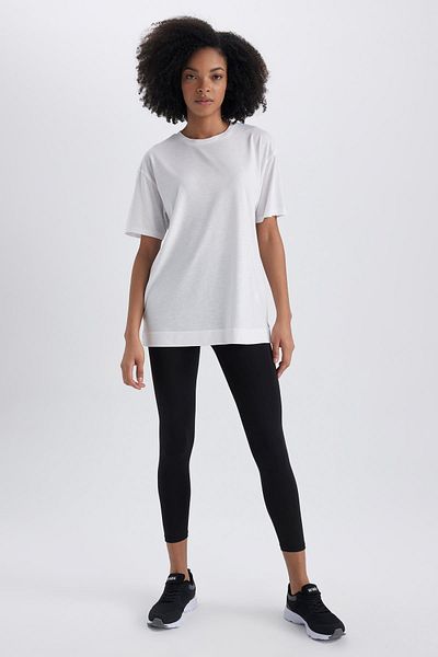 DeFacto Defactofit Comfort Fit Crew λαιμόκοψη Αθλητικό κοντομάνικο μπλουζάκι Z9868az23sp