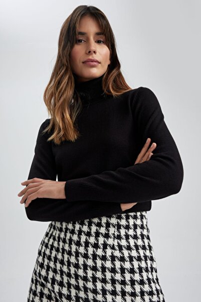 DeFacto Pulover de bază cu gât țesut cu croială obișnuită H1651az23wn