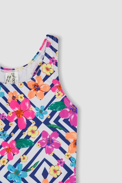 DeFacto Kız Çocuk Çiçek Desenli Mayo Z5748a623hs