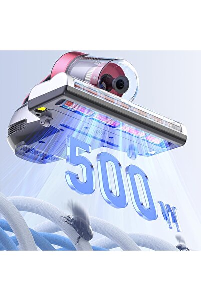 Jimmy BX5 Pro Mite UV Işıklı Yatak Temizleyici - Çift Siklon Filtrasyonlu, Alerjisi Olanlar için Uygun