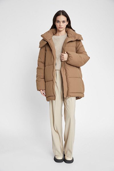 DeFacto Wasserdichte Relax-Fit-Pufferjacke mit Kapuze A1230ax23wn