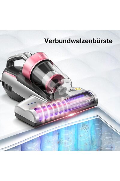 Jimmy BX5 Pro Mite UV Işıklı Yatak Temizleyici - Çift Siklon Filtrasyonlu, Alerjisi Olanlar için Uygun