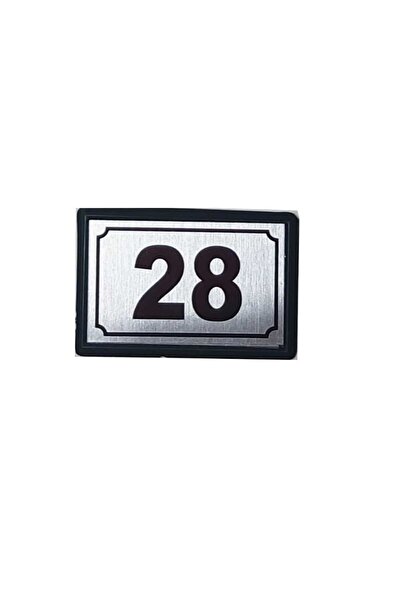 temiz iş Yapışkanlı Kapı Numarası Alüminyum 28 No