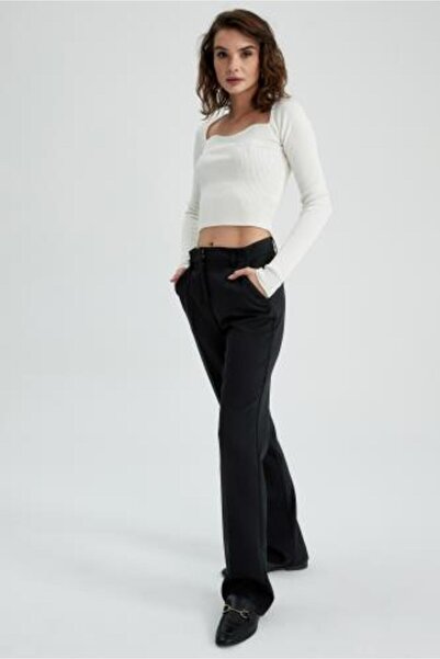 DeFacto Straight Fit Pocket Magas derekú Egyenes lábú nadrág A1226ax23sm