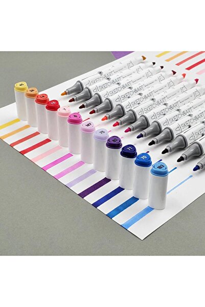 Bruno Visconti Sketch & Art Çift Taraflı Marker Kalem Seti-24 Adet