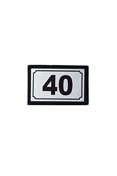 temiz iş Yapışkanlı Kapı Numarası Alüminyum 40 No