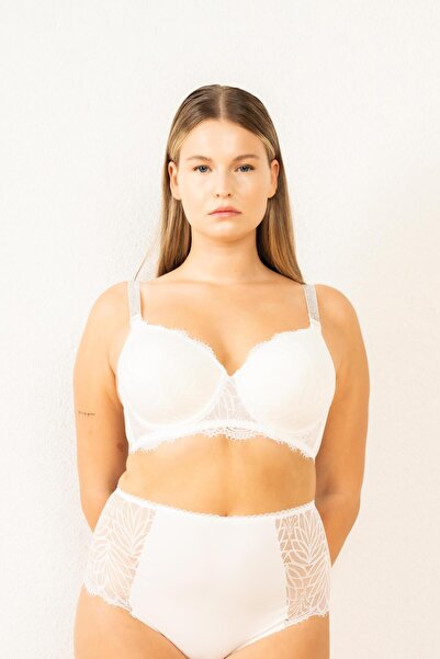 Magic Form Plus Size Rhinestone Lace Bra - 5985