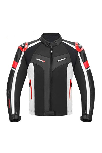MOTOANL Motorcycle Coat Full Protected 4 Seasons Pu Coated Leather And Maxdur...