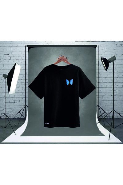 HOFFNUNG Tricou unisex cu imprimeu Blue Butterfly