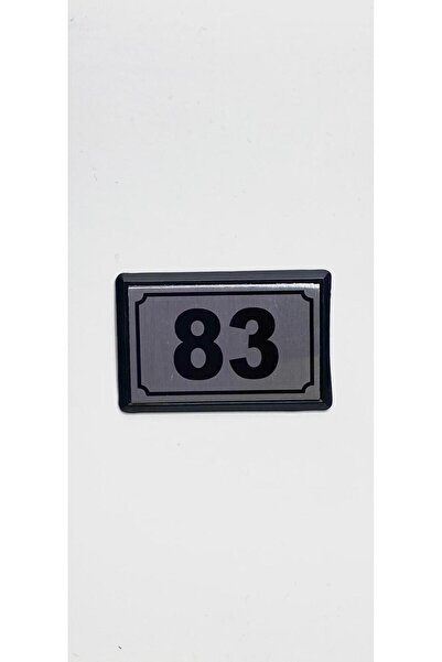 temiz iş Yapışkanlı Kapı Numarası Alüminyum 83 No