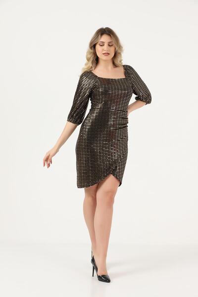 Ceylen Μίνι φόρεμα με ελαστική φούστα με τετράγωνο λαιμό