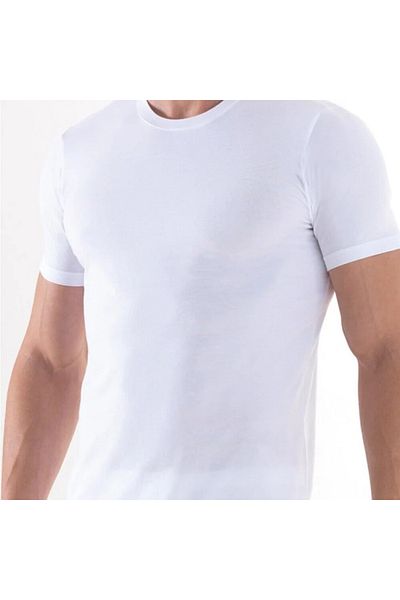 Bolero Men's White Crew Neck Undershirt