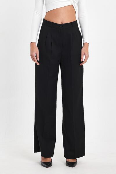Ceylen Kadın Yüksek Bel Palazzo Pantolon