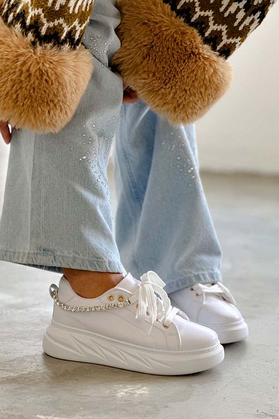 Shoebutik Αθλητικά παπούτσια Ritim White Stone