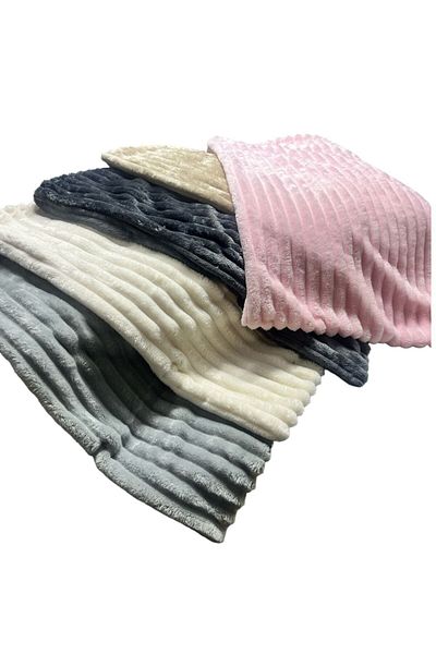 Homeilla Double Puffy Striped Blanket and Bedspread Set