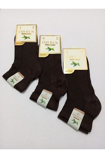 Özeren Çorap MEN'S BAMBOO WASHED SEAMLESS SOCKS 3-PACK