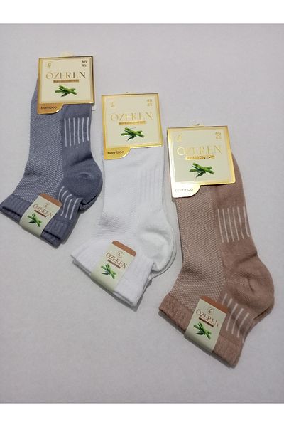 Özeren Çorap MEN'S BAMBOO WASHED SEAMLESS SOCKS 3-PACK